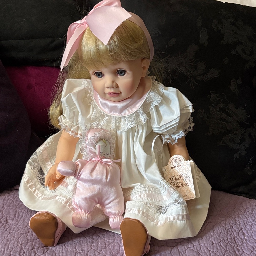 Amanda by Pauline. Blonde Doll with Pink Outfit